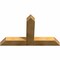 Ekena Millwork Portland Rough Sawn Timber Gable Bracket, Western Red Cedar, 48"W x 30"H x 4"D x 6"F, 15/12 Pitch GBW048X30X0406POR00RWR - alternate 2